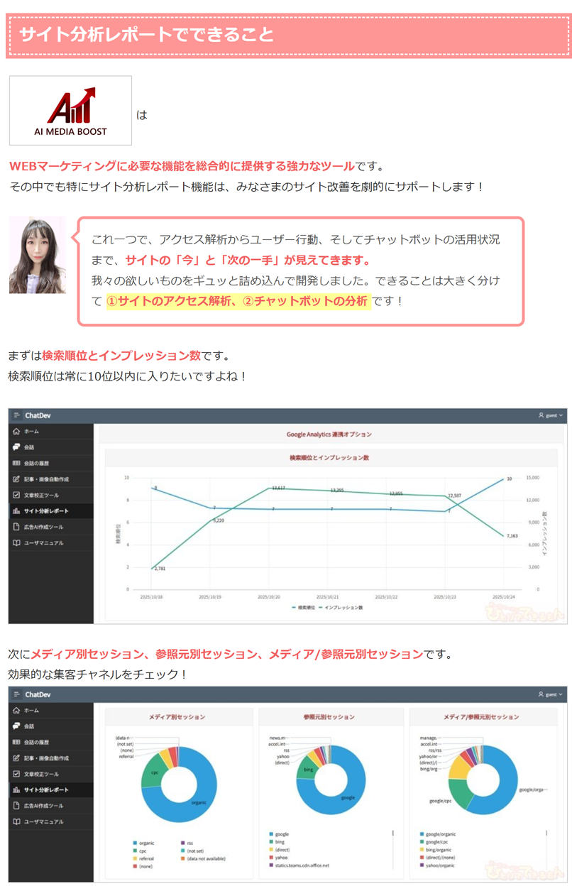 サイト分析レポート